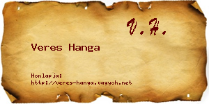 Veres Hanga névjegykártya